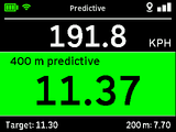 RaceBox Drag Meter Predictive Mode