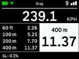 RaceBox Drag Meter Racing Screen